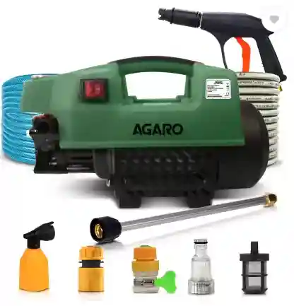  AGARO Supreme High, 1800 Watts, 120 Bars, 8 Meters Outlet Hose, Pressure Washer